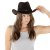 Hoeden - Gårda Bowmont Crushable Wool felt Western hat (bruin)