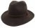 Hoeden - Gårda Tropea Fedora Wool Hat (bruin)