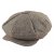 Flat cap - Jaxon Herringbone Big Apple Cap (bruin)