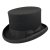 Hoeden - Mid-Crown Top Hat (zwart)