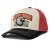 Kap - Black River Falcon Trucker (crème/rood/zwart)