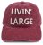 Kap - Gårda Livin Large Washed Cap (rood)