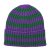 Muts - Gårda Davos Striped Merino Wool Beanie (groen/paars)