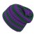 Muts - Gårda Davos Striped Merino Wool Beanie (groen/paars)