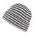 Muts - Gårda Saint-Gervais Striped Wool Mix Beanie (donkergrijs/wit)