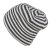 Muts - Gårda Saint-Gervais Striped Wool Mix Beanie (donkergrijs/wit)