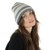 Muts - Gårda Lech Striped Wool Mix Beanie (beige/grijs)