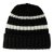 Muts - Gårda Les Deux Alpes Striped Merino Mix Beanie (zwart/wit)