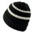 Muts - Gårda Les Deux Alpes Striped Merino Mix Beanie (zwart/wit)