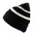 Muts - Gårda Les Deux Alpes Striped Merino Mix Beanie (zwart/wit)