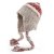 Muts - Gårda Quellon Knit Earflap Beanie (wit/rood)