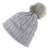 Muts - Gårda Saas-Fee Cable Knit Wool Mix Beanie (grijs)