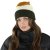 Muts - Gårda Courchevel Merino Wool Beanie (groen/gebroken wit/mosterd)