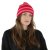 Muts - Gårda Davos Striped Merino Wool Beanie (rood/roze)