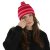 Muts - Gårda Davos Striped Merino Wool Beanie (rood/roze)