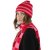 Muts - Gårda Davos Striped Merino Wool Beanie (rood/roze)