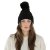 Muts - Gårda Saas-Fee Cable Knit Wool Mix Beanie (zwart)