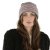 Muts - Gårda Verbier Striped Wool Mix Beanie (grijs/roze)