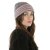 Muts - Gårda Verbier Striped Wool Mix Beanie (grijs/roze)