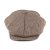 Flat cap - Jaxon Herringbone Big Apple Cap (bruin)