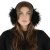 Oorwarmers - Gårda Avola Faux Fur Ear Muffs (zwart)