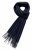 Sjaals - Gårda Stripe Wool Scarf (Navy)