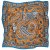 Sjaaltje - Gårda Paisley Satin Scarf (oranje)