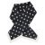 Sjaaltje - Gårda Polka Dot Satin Scarf (zwart)