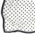 Sjaaltje - Gårda Polka Dot Satin Scarf (wit)