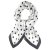 Sjaaltje - Gårda Polka Dot Satin Scarf (wit)