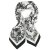 Sjaaltje - Gårda Provence Satin Scarf (zwart)