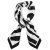 Sjaaltje - Gårda Zebra Satin Scarf (zwart)