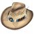 Stro hoed - Gårda Antibes Western Hat (natuur)