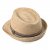Stro hoed - Gårda Benijo Raffia Trilby (naturel/taupe)