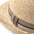 Stro hoed - Gårda Benijo Raffia Trilby (naturel/taupe)