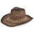 Stro hoed - Gårda Malaga Western Hat (bruin)