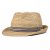 Stro hoed - Gårda Marzagan Raffia Trilby (naturel/blauw)