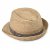 Stro hoed - Gårda Marzagan Raffia Trilby (naturel/blauw)