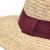 Stro hoed - Gårda Palma Gambler (naturel/rood)