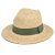 Stro hoed - Gårda Positano Fedora (naturel/donkergroen)