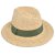 Stro hoed - Gårda Positano Fedora (naturel/donkergroen)