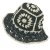 Stro hoed - Gårda Rhodes Bucket hat (zwart)