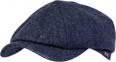 Flat Cap - Wigéns Newsboy Classic Cap Shetland Wool (Navy)