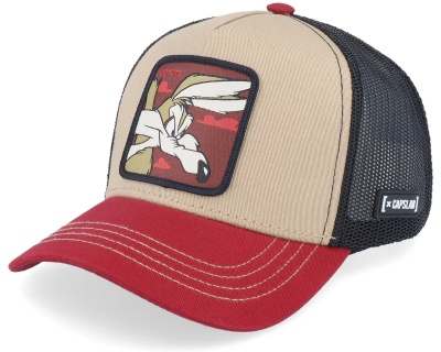 Kap - Capslab Looney Tunes Wile E Coyote Trucker (beige/zwart/rood)