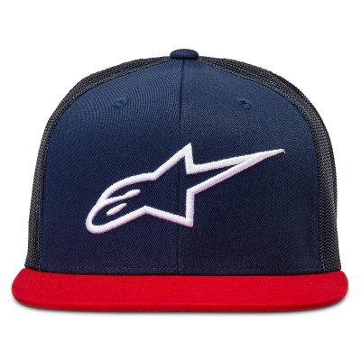 Caps - Alpinestars Corp Trucker Cap (blauw/rood)