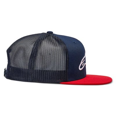 Caps - Alpinestars Corp Trucker Cap (blauw/rood)