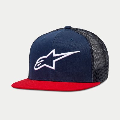 Caps - Alpinestars Corp Trucker Cap (blauw/rood)
