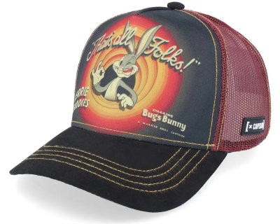 Pet - Capslab Looney Tunes Bugs Bunny (zwart/rood)