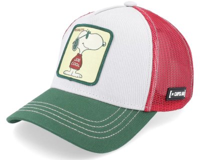 Pet - Capslab Peanuts Snoopy (wit/groen/rood)