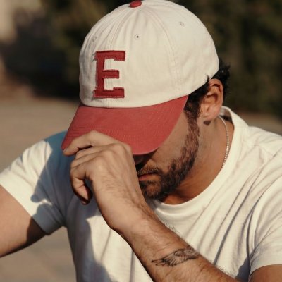 Kap - Gårda Letter Cap 'E' (wit/rood)